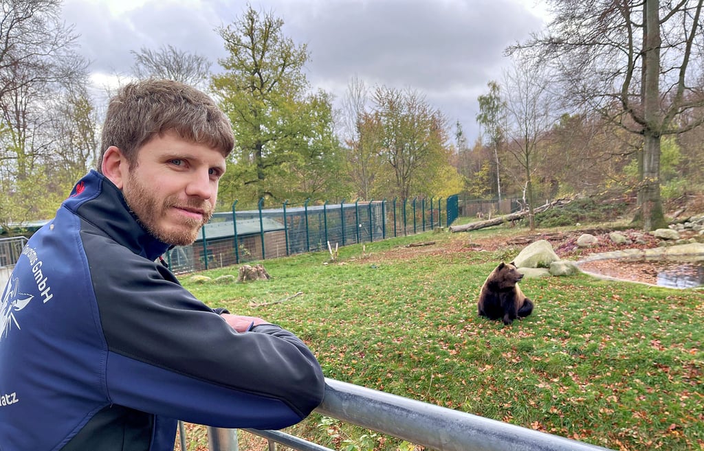 Noch sitzt Braunbär Moritz allein in seinem Gehege. Diese Woche bekommt er eine Mitbewohnerin. Nils Becker holt sie in Schweden ab.