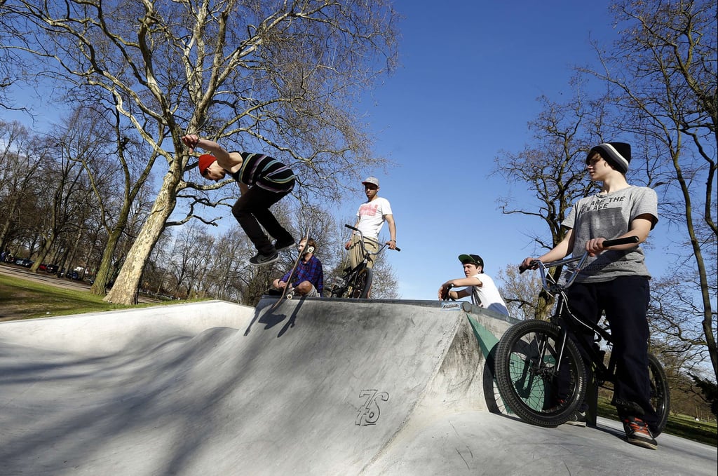 Das Angebot für Skater im Stadtpark Rotehorn in Magdeburg erfreut sich großer Beliebtheit.