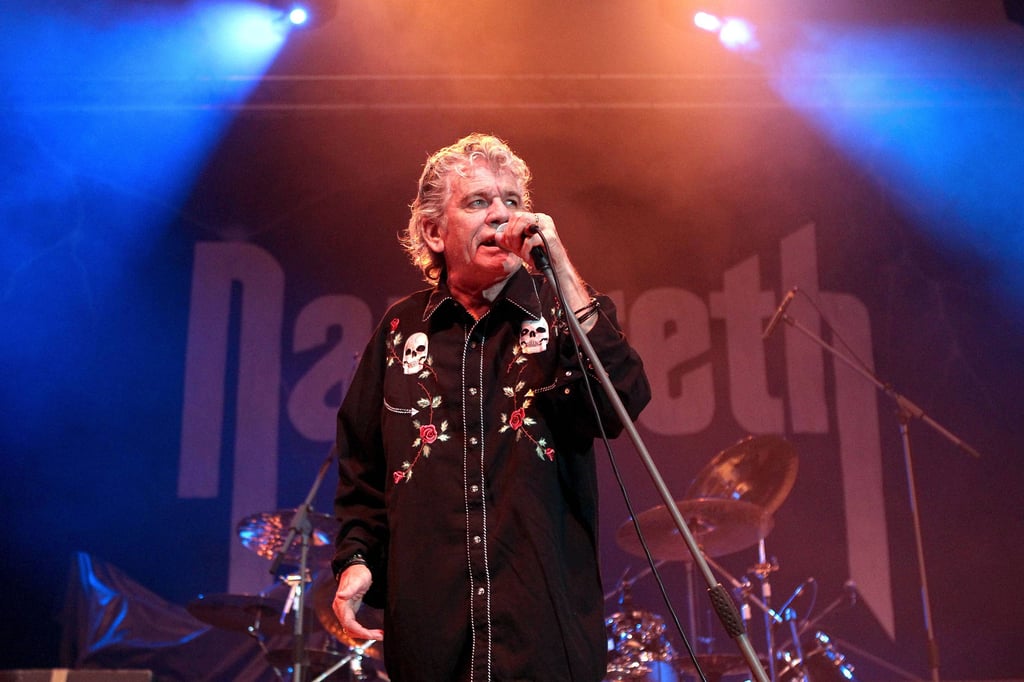 Nazareth-Sänger Dan McCafferty während eines Konzertes am 24.04.2011 in der Thüringenhalle, Erfurt.