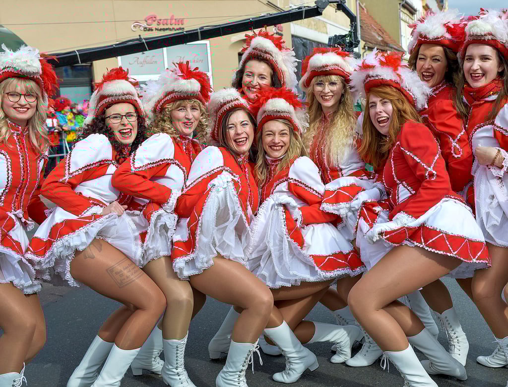 In Köthen ist die Stimmung immer ausgelassen – wie hier beim Rosenmontagsumzug der Kukakö.