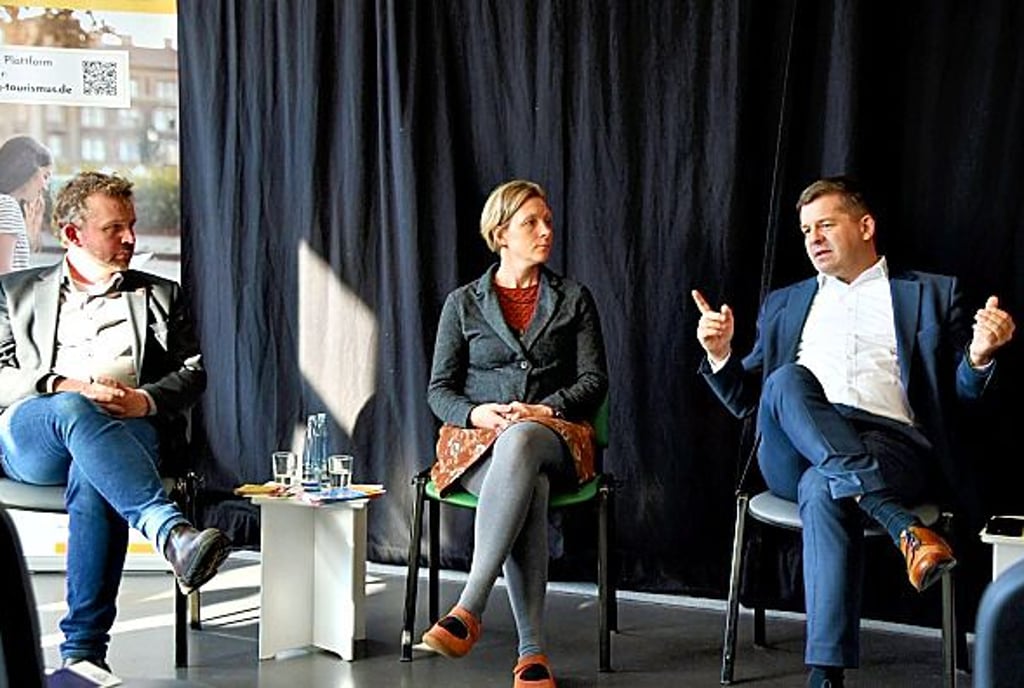 Podiumsdiskussion.