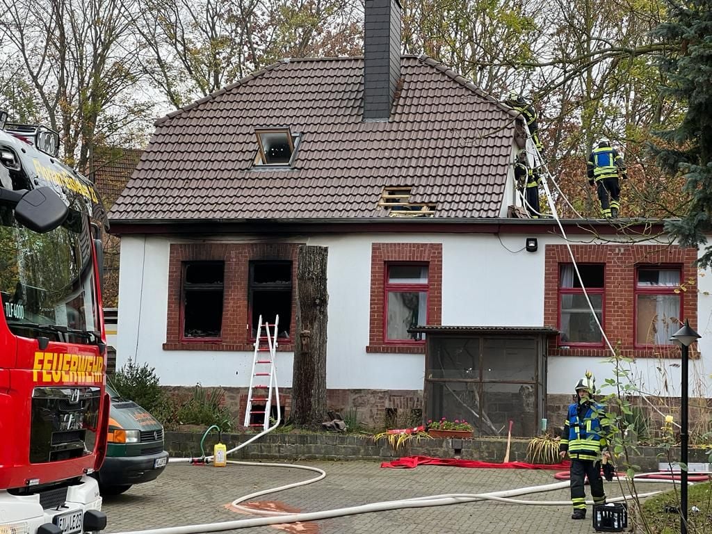 Ein Nebengebäude des Pflegeheims in Eisleben stand in Flammen.