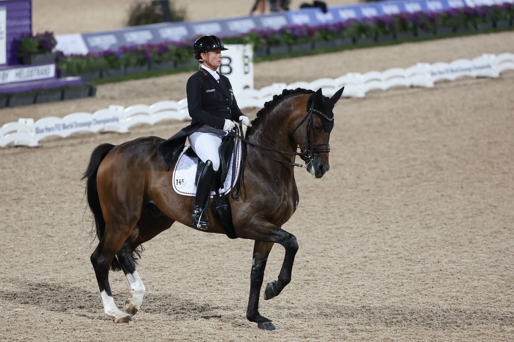 Dressurreiterin Isabell Werth reitet auf Quantaz.