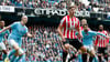 Vitaly Janelt gewann mit Brentford gegen Manchester City.