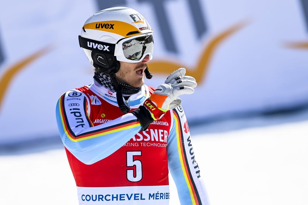 Wurde im letzten Rennen der alpinen Ski-Saison nur Zwanzigster: Linus Strasser im Zielbereich.