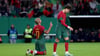 Portugals Schütze zum 4:0: Joao Mario (auf den Knien)