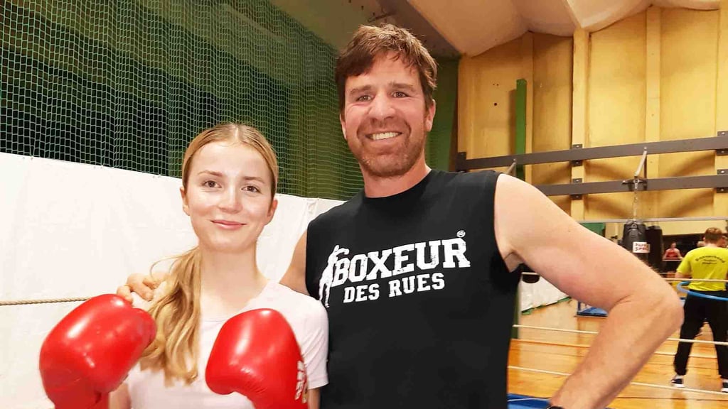 Tina Hartmann hat sich mit Timo Hoffmann in Halle auf die deutschen Meisterschaften vorbereitet.