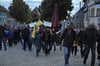 Energieprotest in Sangerhausen: Bei einer Kundgebung wurde Bundeswirtschaftsminster Robert Habeck als "krank" und "pervers" verunglimpft.