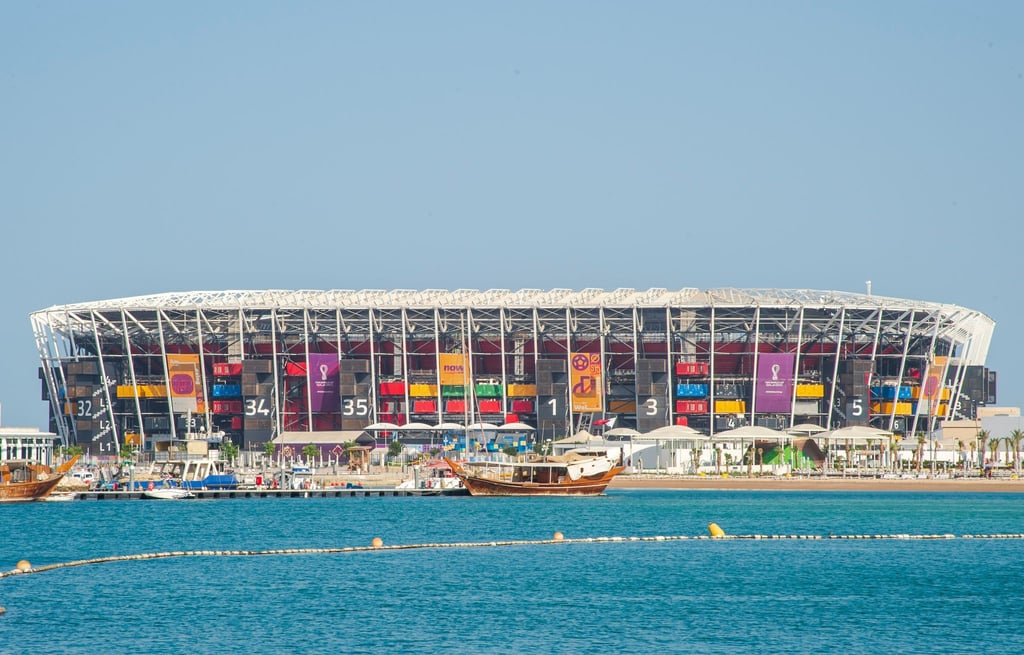 Ein Blick auf das 974-Stadion in Katar.