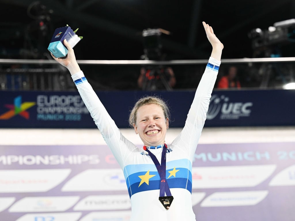 Mieke Kröger jubelt über ihre Goldmedaille bei der EM im August in München.