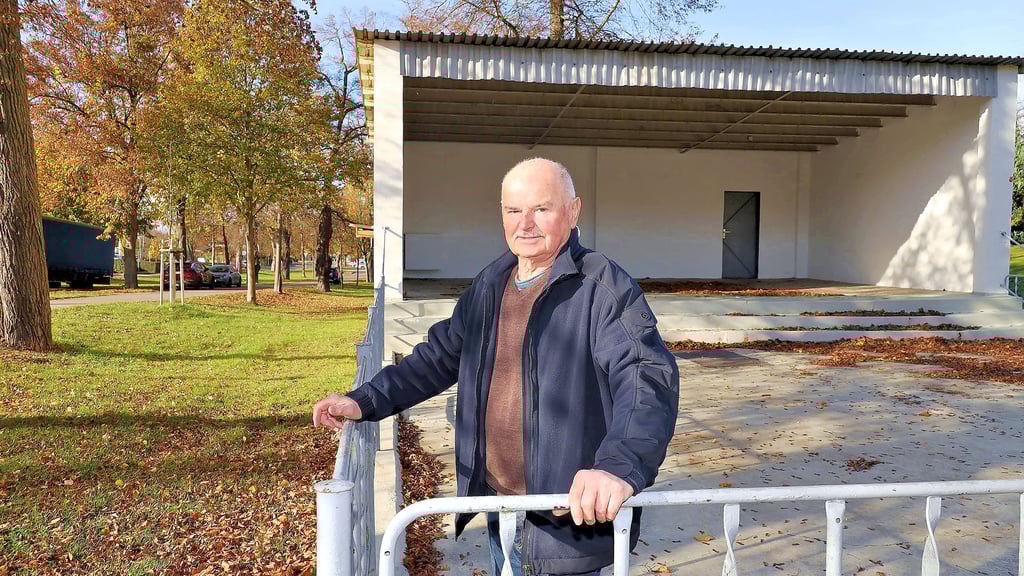 Helmut Kunert vom Heimatverein Allstedt kam seinerzeit als Sieben- oder Achtjähriger zu seinem ersten Lindenmarkt aus Mittelhausen nach Allstedt.