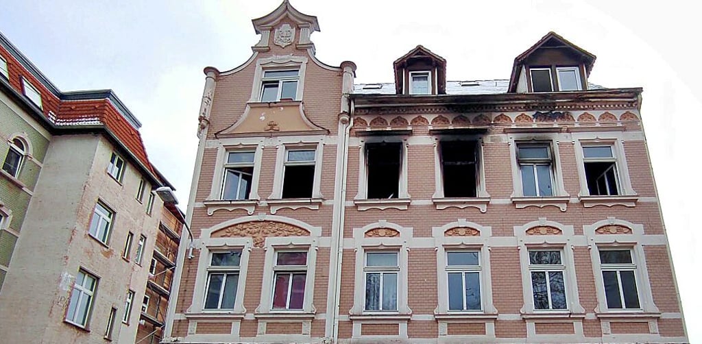 In der Vater-Jahn-Straße in Zeitz hat es am Sonntagvormittag gebrannt.