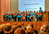 Boten den Gästen der Festveranstaltung ein herzerwärmendes Programm: Mädchen und Jungen der Grundschule Trebitz