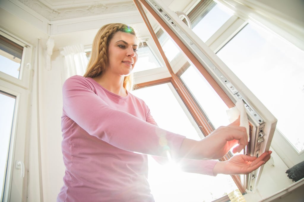 Die Dichtungen der Fenster halten sich länger, wenn man sie regelmäßig pflegt.