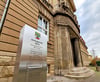 Das Eingangsportal des Amtsgerichtes in Zeitz