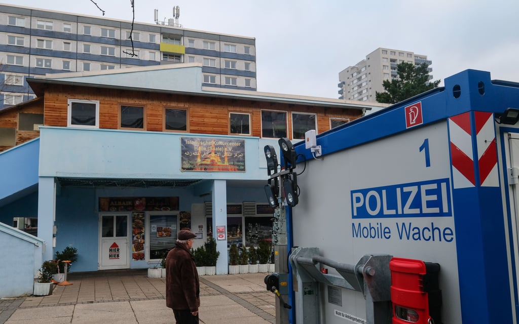 Blick auf das islamische Kulturzentrum in Halle-Neustadt.
