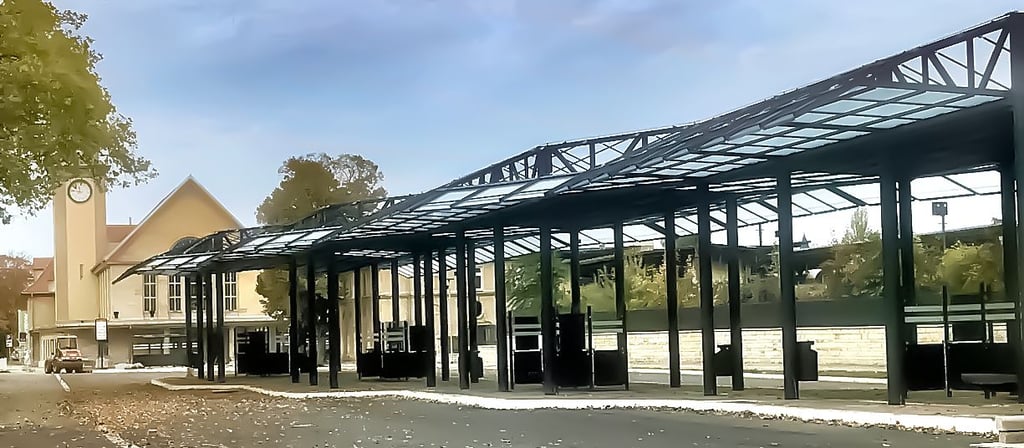 Der neue Busbahnhof in Zeitz wird eröffnet.