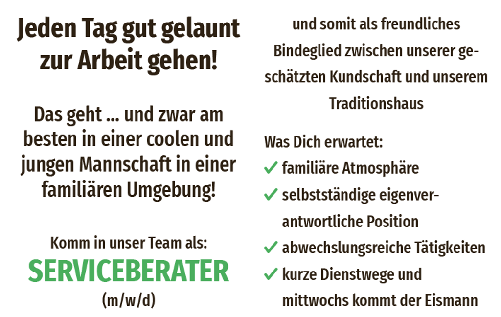 aktuell Stellenazeige Autohaus Wagner &Sohn
