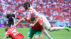 Josko Gvardiol ist für Kroatien als Maskenmann bei der WM unterwegs.