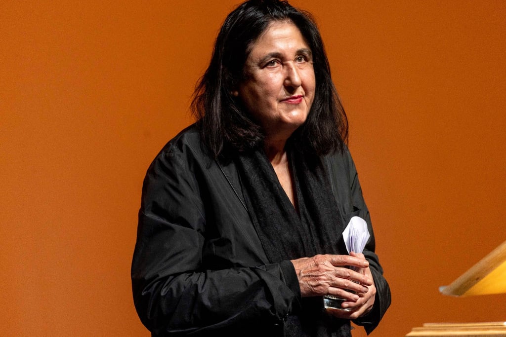 Emine Sevgi Özdamar im Staatstheater Darmstadt.