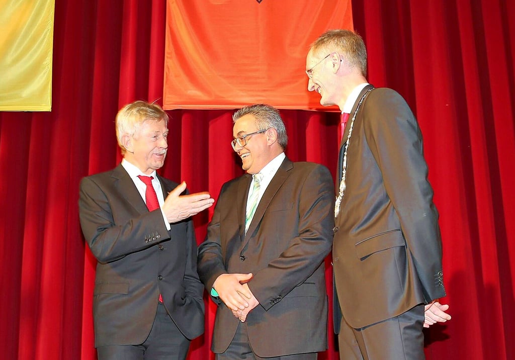 Freuten sich 2017 über die Anerkennung der Bürgerstiftung „Wir für Zerbst“ (v.l.): Geschäftsführer Karl Gerhold und Vorstand Chris Döhring von der Getec green energy und Bürgermeister Andreas Dittmann.