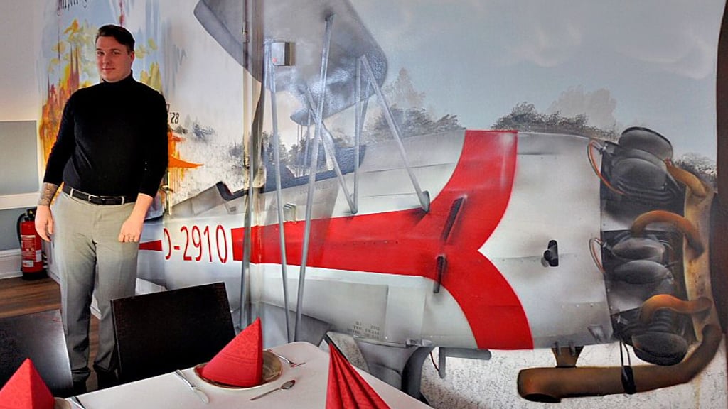 Sebastian Sommer betreibt das Restaurant „Airport Stendal“ am Flugplatz Stendal-Borstel.