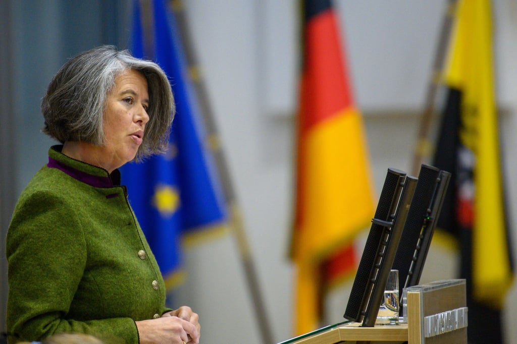 Sachsen-Anhalts Innenministerin Tamara Zieschang (CDU) spricht bei einer Landtagssitzung.