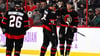Traf beim 5:1-Sieg der Ottawa Senators gegen die Anahiem Ducks: Tim Stützle (r).