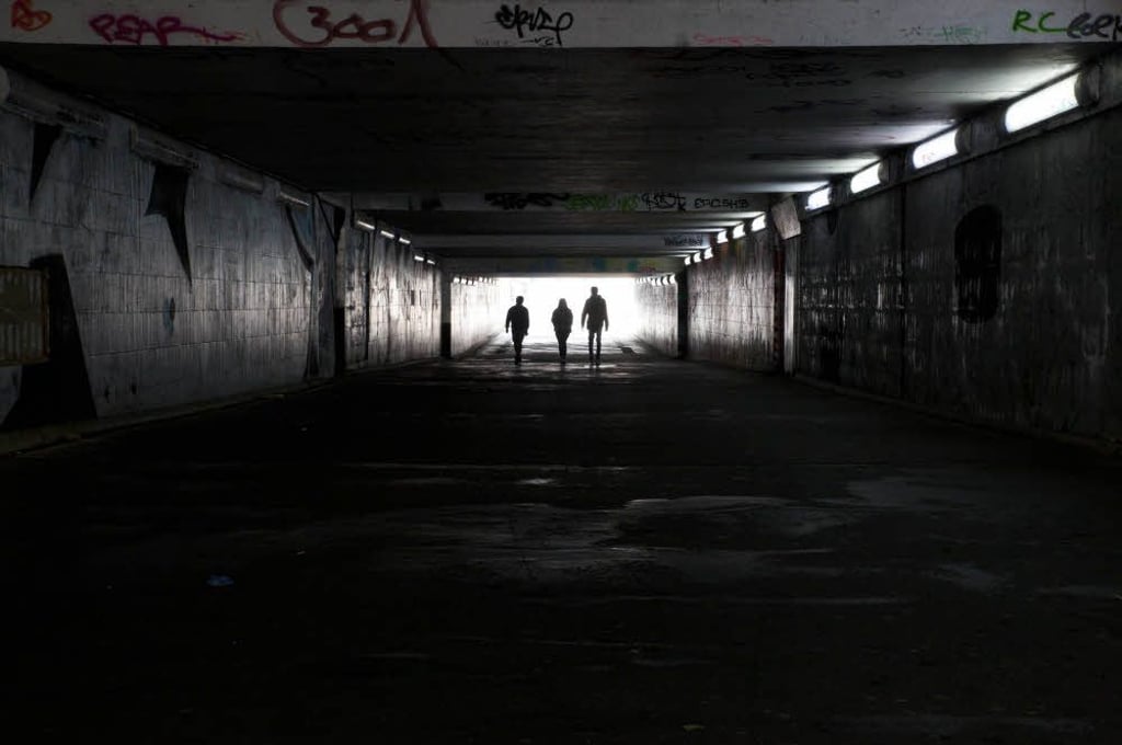 Der Fußgängertunnel zwischen Südstadt und Silberhöhe