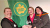  Mandy  Meissner-Weder, Nancy Gorille und Anne-Katrin Mittag vom Jukidz-Vorstand mit dem 1. Preis. 