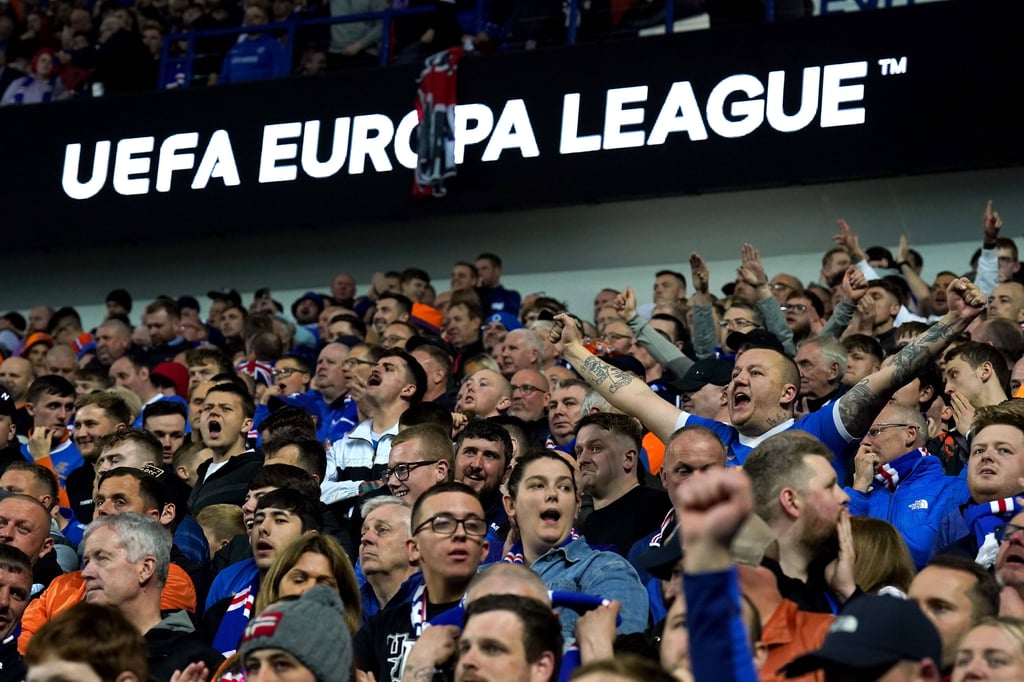 Rangers-Fans beim Europa-League-Halbfinalrückspiel.
