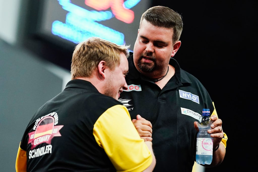 Erwarten bei der WM in London früh ein Duell mit den Top-Stars: Gabriel Clemens (r) und Martin Schindler.