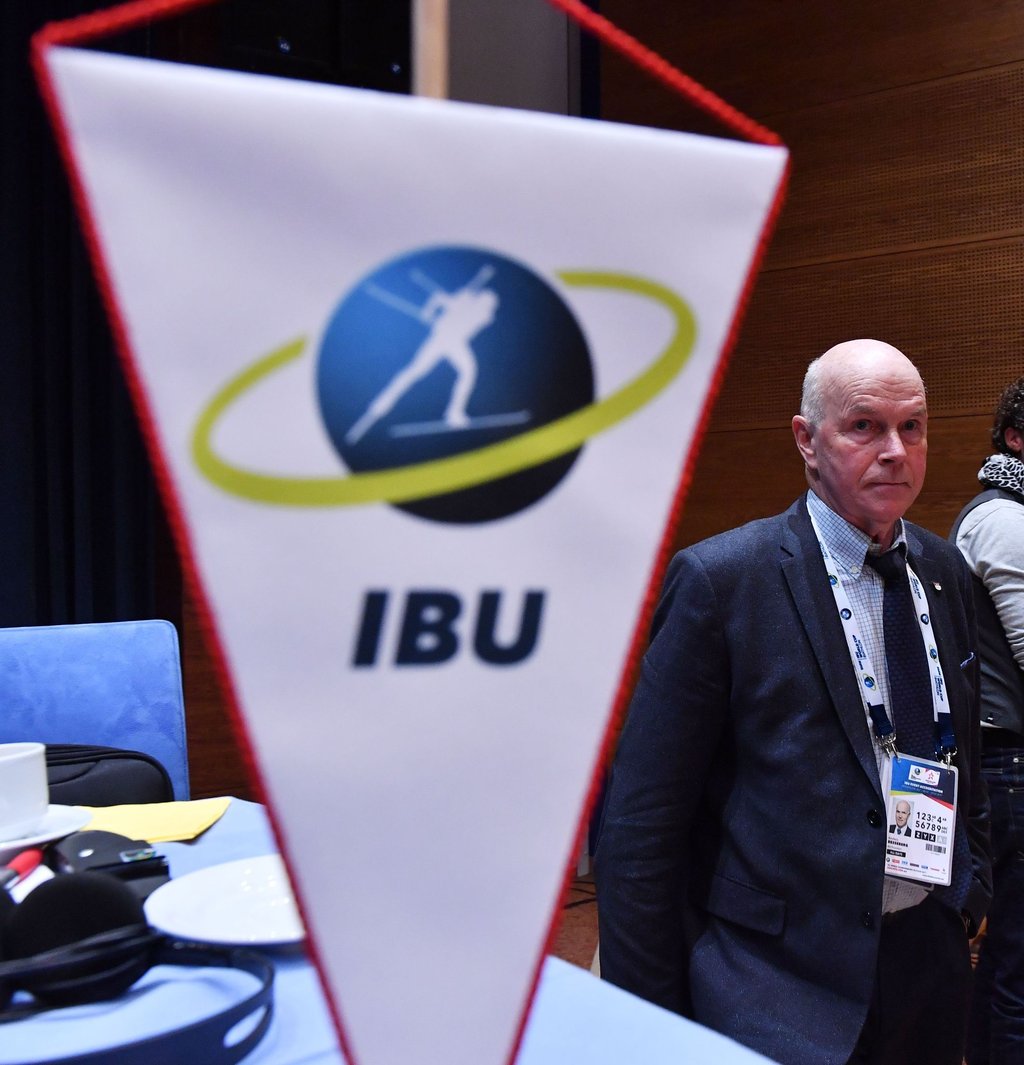 Das Logo der Internationalen Biathlon-Union (IBU).