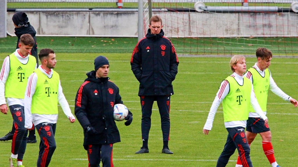 Training mit Rumpftruppe: Julian Nagelsmann.