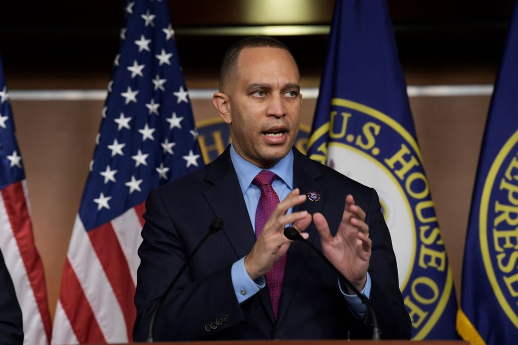 Hakeem Jeffries führt die Demokraten im Repräsentantenhaus an.