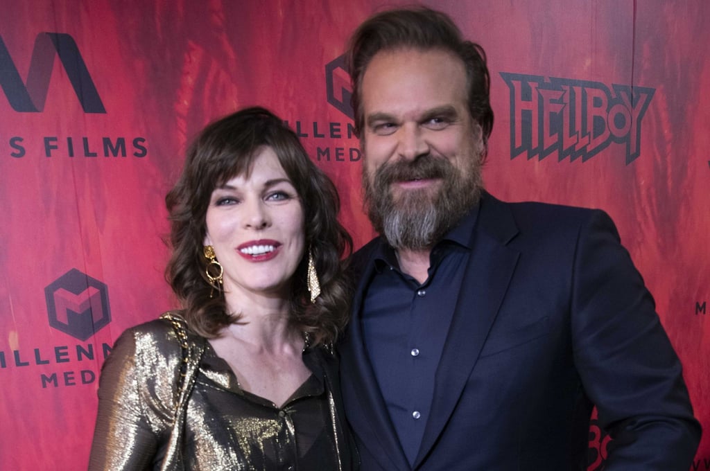 Milla Jovovich und David Harbour bei der Premiere des Films "Hellboy – Call of Darkness" in Toronto.