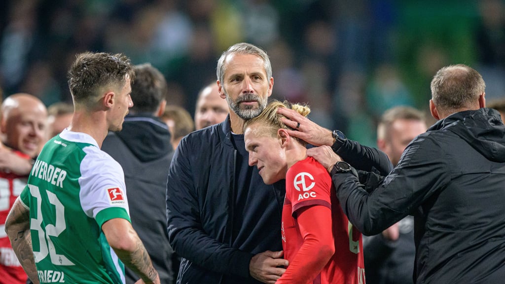 Marco Rose mit Xaver Schlager.