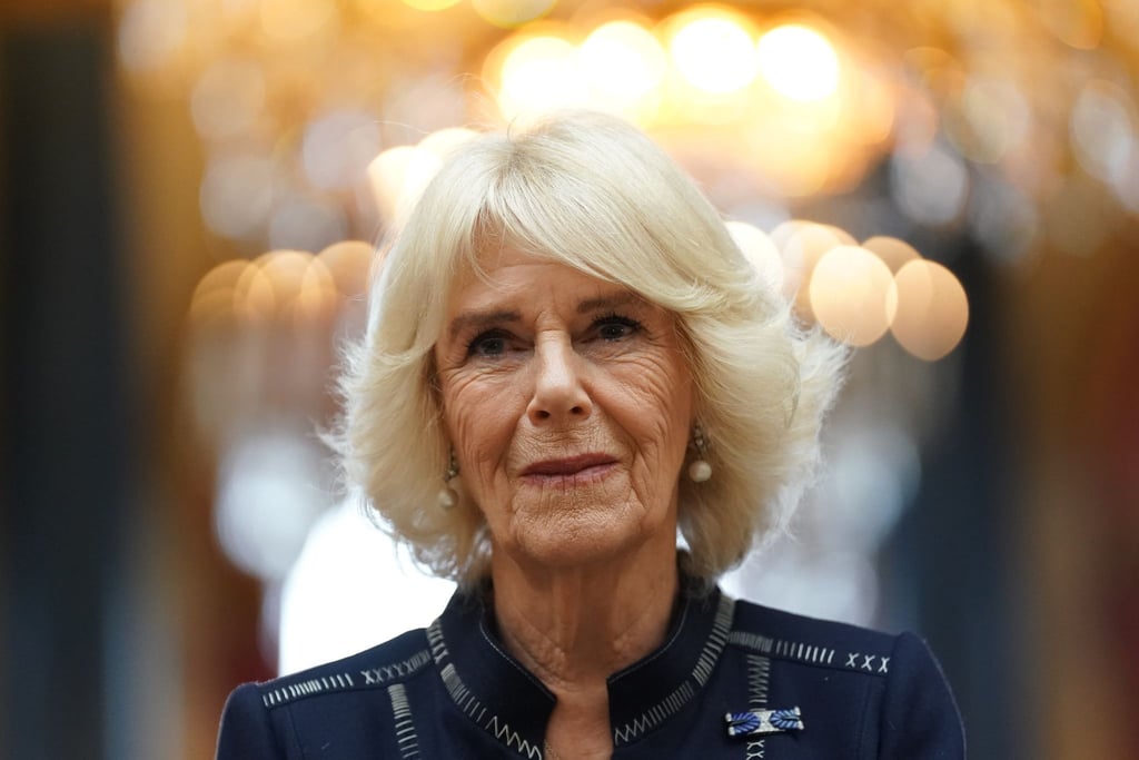 Königsgemahlin Camilla bei einem Empfang in London.