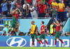 Cristiano Ronaldo (l) brachte Portugal per Elfmeter mit 1:0 in Führung.