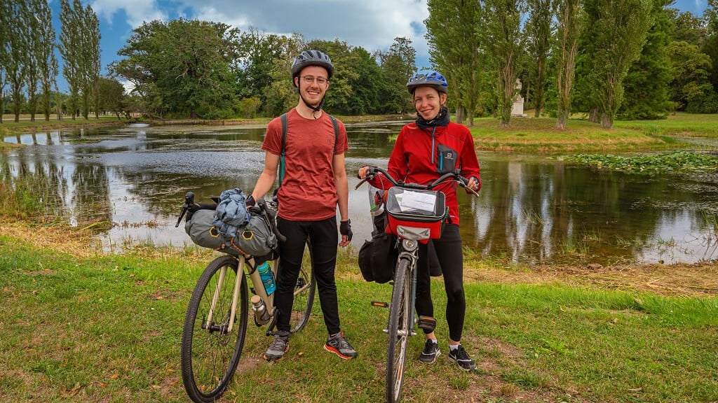 Fahrradfahrer im Wörlitzer Park