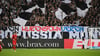 Gladbacher Fans nennen RB Leipzig einen "Hurensohnverein".