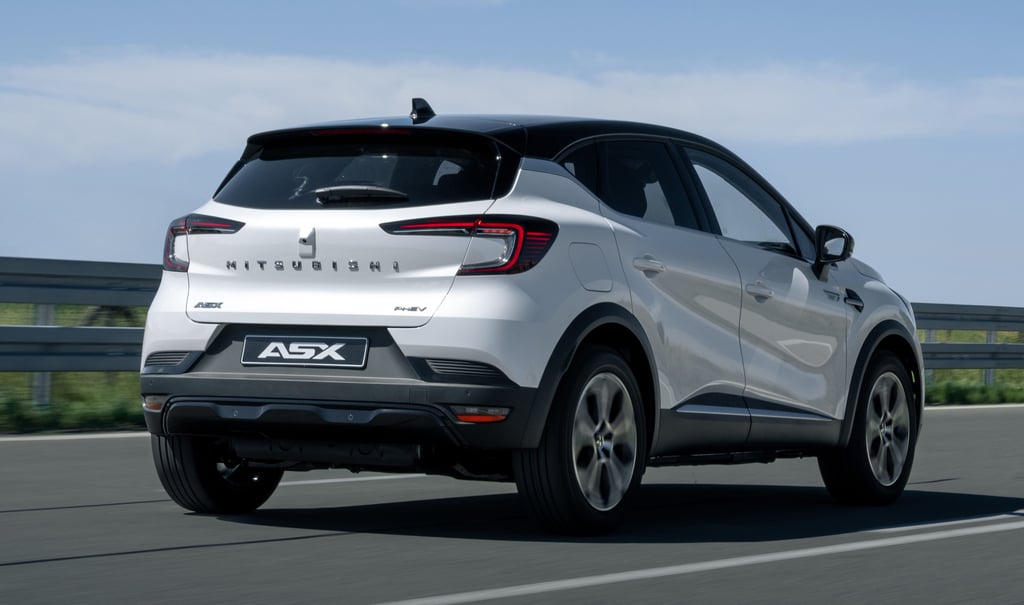 Heckansicht des 4,23 Meter lange Mitsubishi ASX
