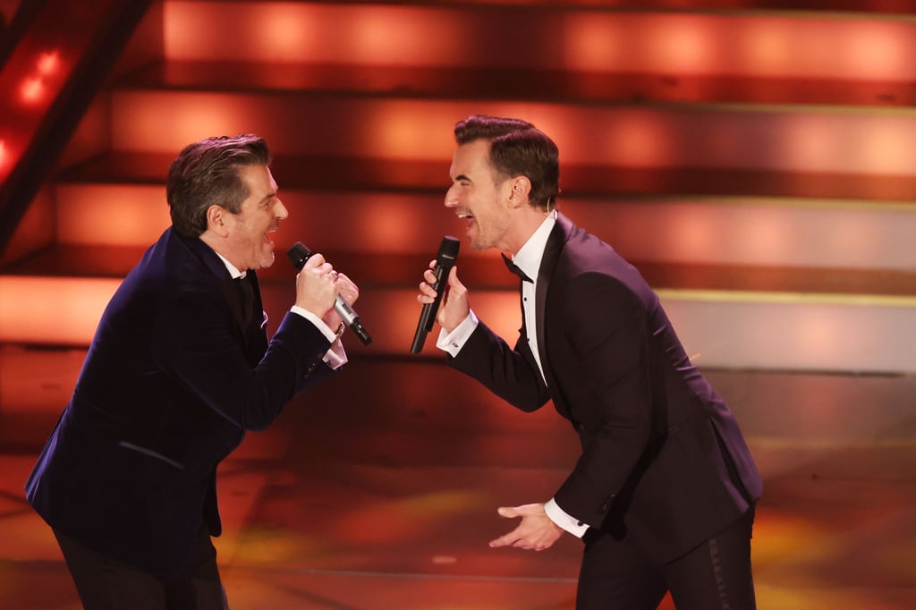 Thomas Anders (l) und Florian Silbereisen singen um die Wette.