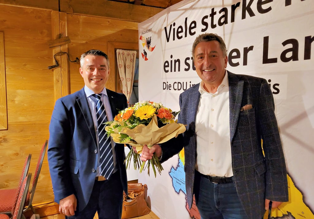 Stefan Ruland (links) ist neuer Kreisvorsitzender. Gunnar Schellenberger gibt sein Amt nach 16 Jahren ab.