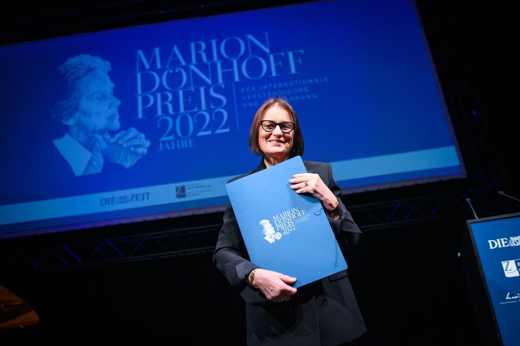 Irina Scherbakowa ist mit dem Marion-Dönhoff-Preis ausgezeichnet worden.