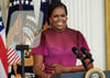 Michelle Obama, ehemalige First Lady der USA, spricht während einer Zeremonie im East Room des Weißen Hauses.