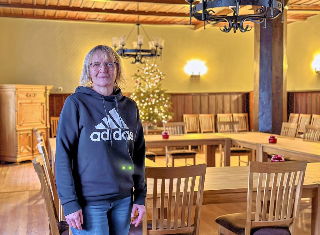 Den 24. Dezember verbringt Sonja Stammer im Kinderheim in Wartenburg. Gefeiert wird gemeinsam im gemütlichen Säulensaal des Schlosses.