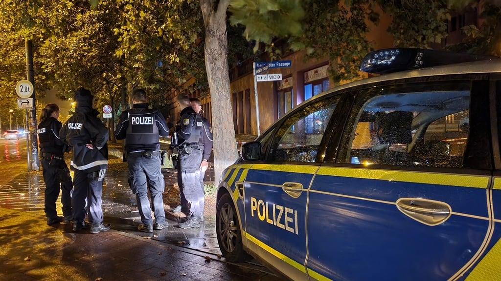 Polizeieinsatz an einer Skaterbahn in Halle: In der Stadt kommt es seit dem Frühjahr häufiger zu Gewalt und Raub unter Jugendlichen. Die Polizei hat sogar eine Sonderkommission gegründet.