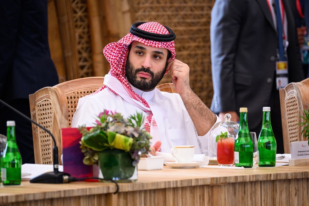 Kronprinz Mohammed bin Salman von Saudi-Arabien beim G20-Gipfel auf Bali.