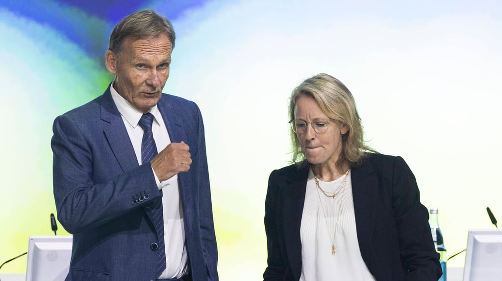 Vertrauen entzogen: Hans-Joachim Watzke und DFL-Chefin Donata Hopfen.